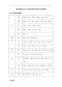 全面实用地英语音标常见字母组合发音规律寄音标知识.doc