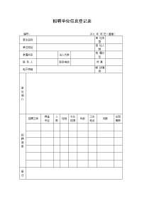 招聘单位息登记表.doc