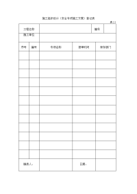 安2施工组织设计(安全专项施工方案)登记表.doc