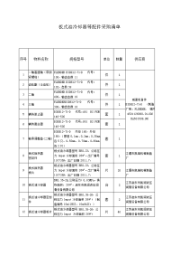 板式油冷却器等配件采购清单.doc