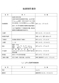 影视制作报价单.doc