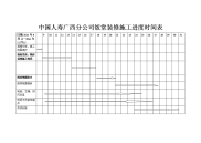 装修施工进度表范本.doc