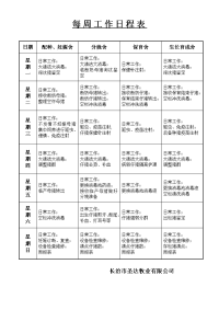 猪场每周工作日程表.doc