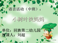 中班语言教案：《小树叶找妈妈》课件.ppt