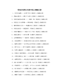 带有古代四大名著中的人物歇后语.docx