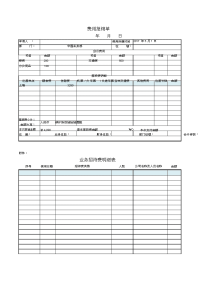 费用报销单Excel模板.doc