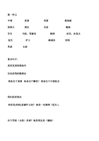 人教小学英语四年级上册起点精通单词句子期末复习资料.doc