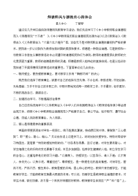 师德师风专题教育心得体会丁.doc