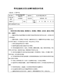 塔式起重机安装安全操作规程技术交底.doc