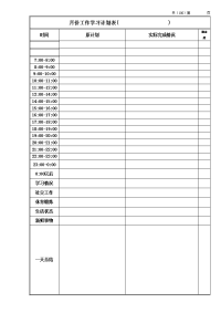 大学生每日工作学习计划表.doc