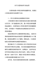 待传关于汉语拼音学习的反思.doc