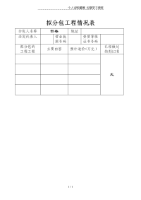 拟分包项目情况表.doc