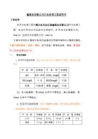 鑫煤业有限公司污水处理工程说明书.doc