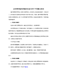 总结塑料编织袋编织布面凸凹不平的根本原因.doc