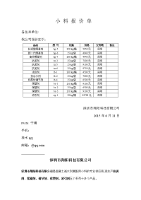 聚羧酸复配小料报价单.docx