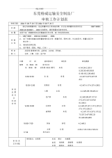 东莞格威运输安全制品厂审核工作计划表.docx