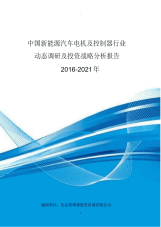 中国新能源汽车电机及控制器行业动态调研及投资战略分.pdf