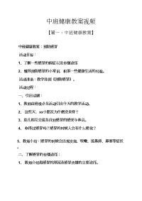 中班健康教案视频.docx