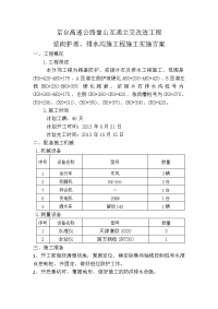 护坡、浆砌片石及排水沟施工方案.doc