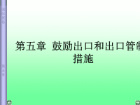 第五章鼓励出口和出口管制措施ppt课件.ppt