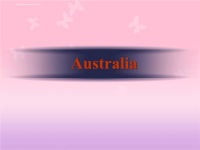 Australia 澳大利亚介绍英文PPT课件.ppt