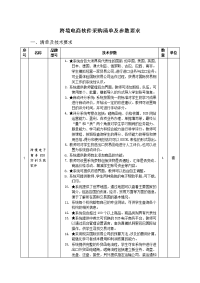 跨境电商软采购清单及参数要求.doc