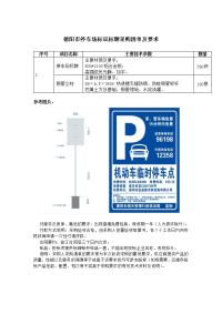 德阳市停车场标识标牌采购清单及要求.doc