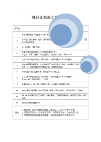 生活计划表教学教材教学内容.doc