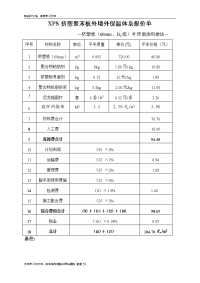 外墙保温体系报价单说课讲解.doc