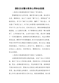 部队安全警示教育心得体会叁篇.doc