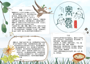 WORD小报：寒露小报电子小报手抄报word小报.docx