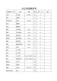 办公用品报价单.doc