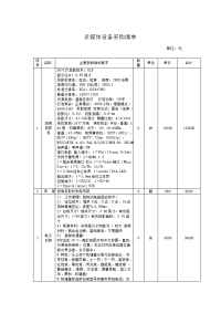 多媒体设备采购清单.doc