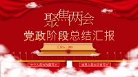 聚焦两会党政阶段总结汇报PPT模版下载.pptx