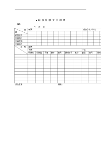 明信片收支日报表时借款单.docx