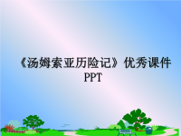 最新《汤姆索亚历险记》优秀课件PPTppt课件.ppt