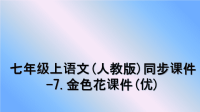 最新七年级上语文(人教版)同步课件-7.金色花课件(优)课件PPT.ppt