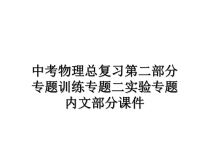 最新中考物理总复习第二部分专题训练专题二实验专题内文部分课件课件PPT.ppt