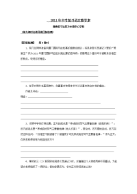 2011年中考复习语文教学案：名著导读目标检测