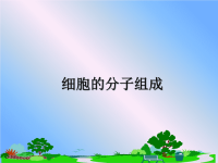 最新细胞的分子组成课件PPT.ppt