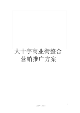 大十字商业街整合营销推广方案.docx