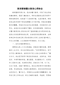 教育整顿警示教育心得体会.doc