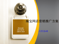 [精选]淘宝网店营销推广方案.pptx