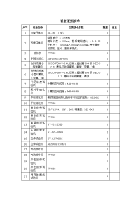 设备采购清单.doc