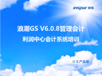 浪潮GSV6.08产品培训PPT-管理会计(利润中心会计