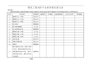 建筑工程消防产品使用情况登记表