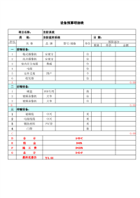 监控安防系统报价单.xls