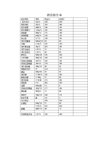 酒店报价单2