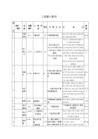 工程量计算书