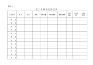 员工车辆信息登记表